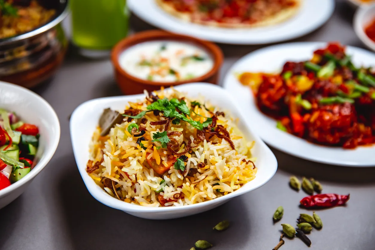 Vegetable biryani at Sweet-Chili Authentic Indian Restaurant on 153 Ave NW Edmonton